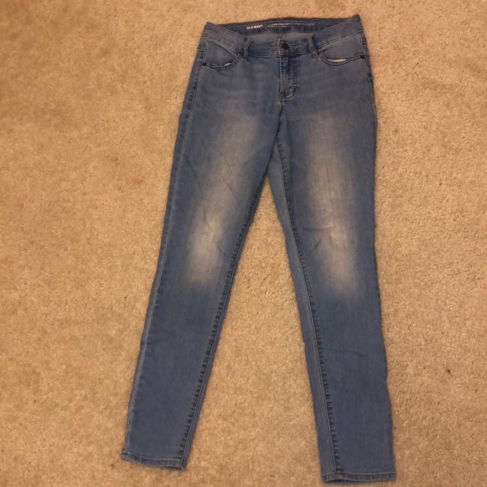 Old Navy Mid Rise Light Wash Jeans